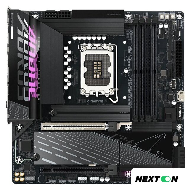 Материнская плата Gigabyte B860M Aorus Elite WiFi6E - Изображение №1 — Интернет-магазин Nexton