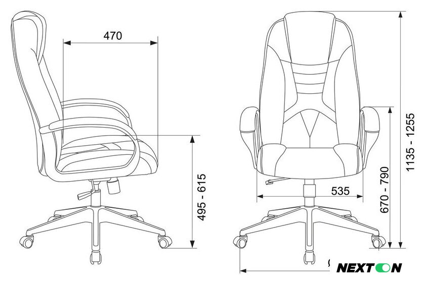 Игровое (геймерское) кресло Zombie Viking-8 (экокожа черный/красный) - Изображение №5 — Интернет-магазин Nexton