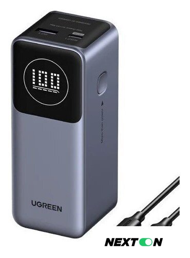 Внешний аккумулятор Ugreen PB724 12000mAh (серый) - Изображение №1 — Интернет-магазин Nexton