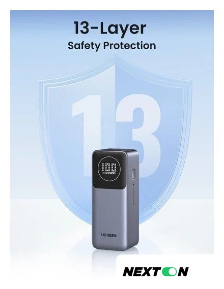 Внешний аккумулятор Ugreen PB724 12000mAh (серый) - Изображение №3 — Интернет-магазин Nexton
