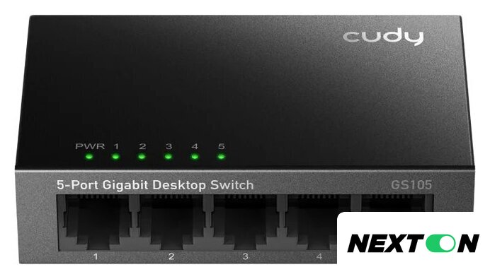 Неуправляемый коммутатор Cudy GS105 4.0 - Изображение №1 — Интернет-магазин Nexton