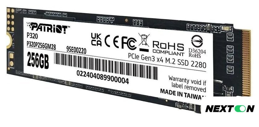 SSD Patriot P320 256GB P320P256GM28 - Изображение №4 — Интернет-магазин Nexton