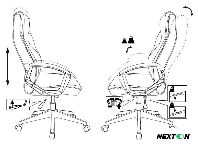 Игровое (геймерское) кресло Бюрократ Zombie Hero (серый) - Изображение №12 — Интернет-магазин Nexton