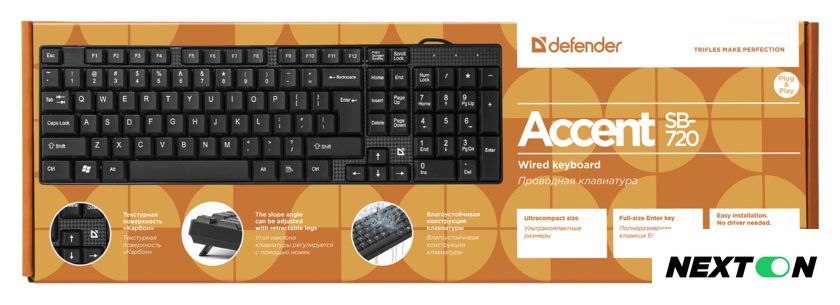 Клавиатура Defender Accent SB-720 RU - Изображение №3 — Интернет-магазин Nexton