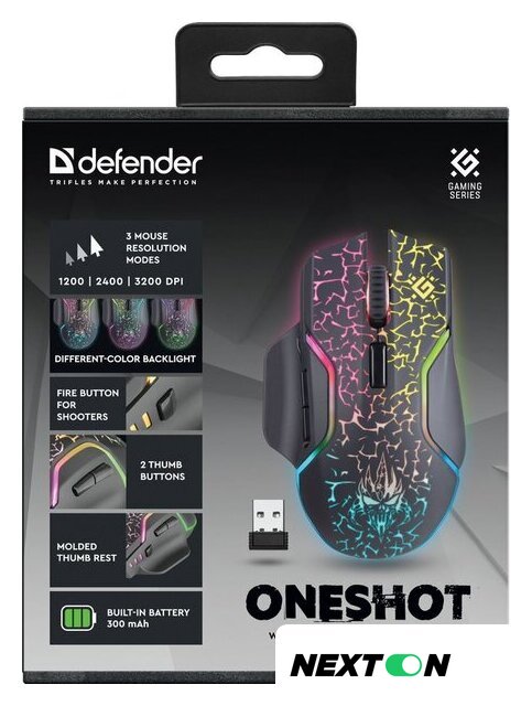 Игровая мышь Defender Oneshot GM-067 - Изображение №9 — Интернет-магазин Nexton