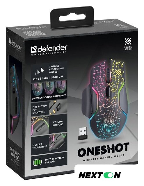 Игровая мышь Defender Oneshot GM-067 - Изображение №7 — Интернет-магазин Nexton