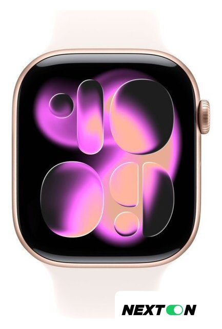 Умные часы Apple Watch Series 11 46 мм (алюминиевый корпус, розовое золото/легкие румяна, спортивный силиконовый ремешок M/L) - Изображение №2 — Интернет-магазин Nexton