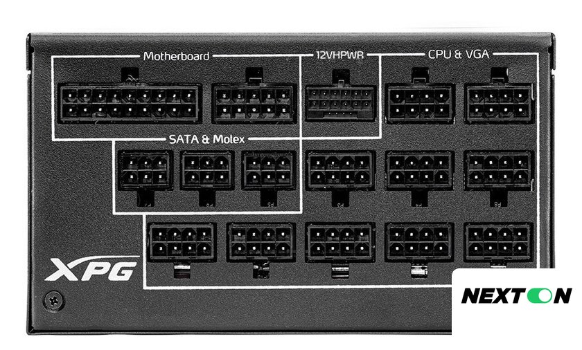 Блок питания ADATA XPG Cybercore II 1300W CYBERCOREII1300P-BKCEU - Изображение №2 — Интернет-магазин Nexton