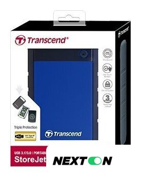 Внешний накопитель Transcend StoreJet 25H3 4TB (синий) - Изображение №3 — Интернет-магазин Nexton