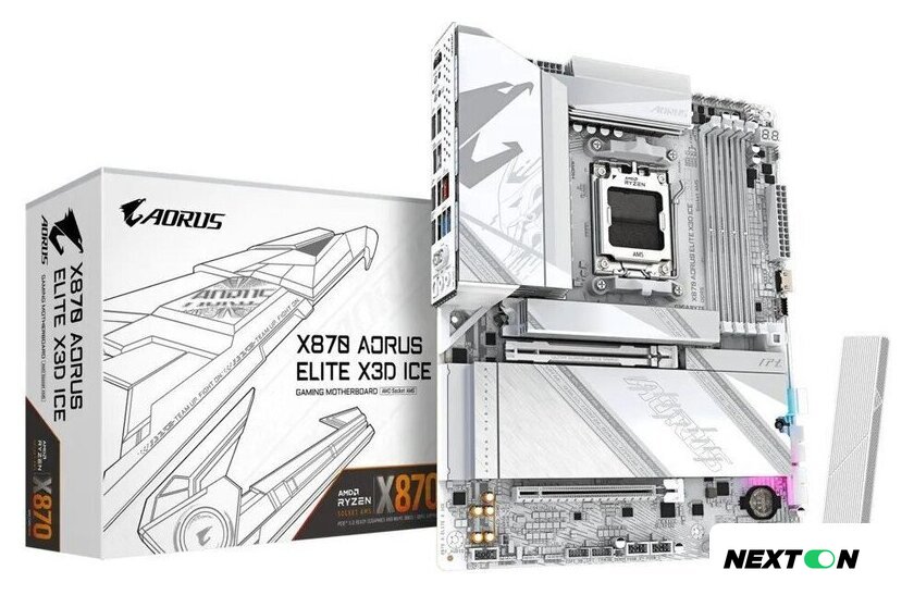 Материнская плата Gigabyte X870 Aorus Elite X3D Ice - Изображение №5 — Интернет-магазин Nexton
