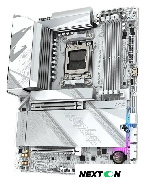 Материнская плата Gigabyte X870 Aorus Elite X3D Ice - Изображение №3 — Интернет-магазин Nexton