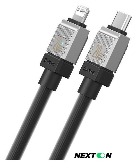 Кабель Baseus CoolPlay Series USB Type-C - Lightning (1 м, черный) - Изображение №2 — Интернет-магазин Nexton