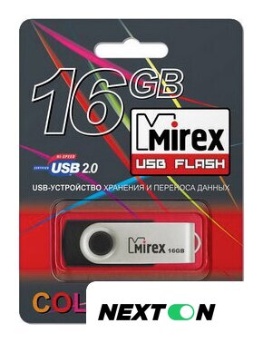 USB Flash Mirex Color Blade Swivel Rubber 2.0 16GB 13600-FMURUS16 - Изображение №2 — Интернет-магазин Nexton
