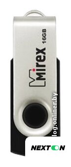 USB Flash Mirex Color Blade Swivel Rubber 2.0 16GB 13600-FMURUS16 - Изображение №1 — Интернет-магазин Nexton