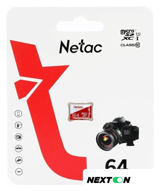 Карта памяти Netac microSDXC P500 ECO 64GB - Изображение №1 — Интернет-магазин Nexton