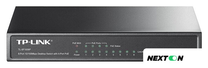 Неуправляемый коммутатор TP-Link TL-SF1008P - Изображение №1 — Интернет-магазин Nexton