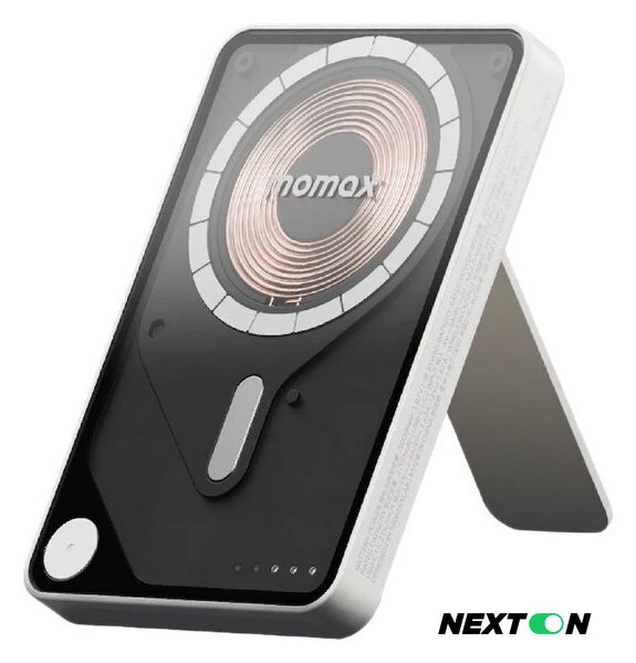Внешний аккумулятор Momax 1-Power X Pro Magnetic Built-In USB-C IP131 5000mAh (белый) - Изображение №1 — Интернет-магазин Nexton