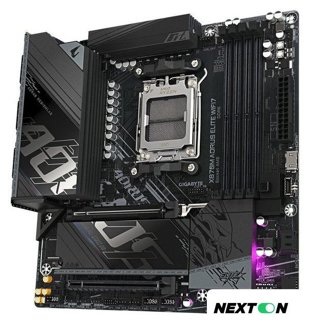 Материнская плата Gigabyte X870M Aorus Elite WiFi7 - Изображение №2 — Интернет-магазин Nexton