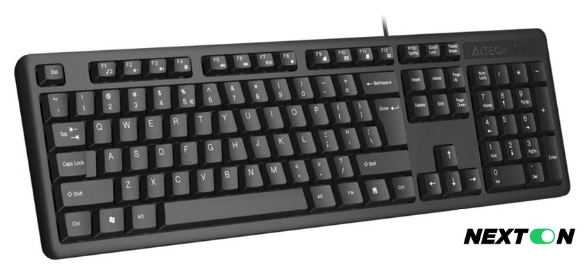 Клавиатура A4Tech KKS-3 (черный) - Изображение №1 — Интернет-магазин Nexton