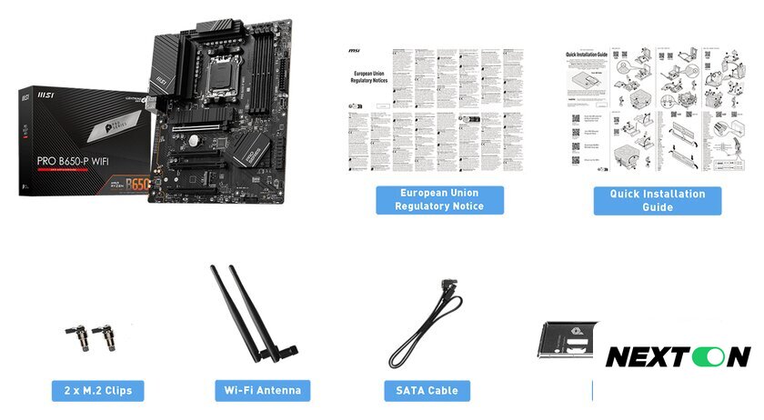 Материнская плата MSI PRO B650-P WiFi - Изображение №2 — Интернет-магазин Nexton