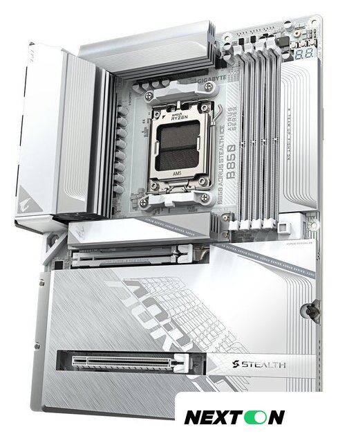 Материнская плата Gigabyte B850 Aorus Stealth Ice - Изображение №4 — Интернет-магазин Nexton