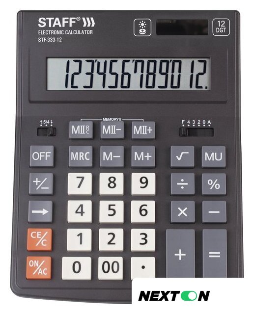 Бухгалтерский калькулятор Staff Plus STF-333-12 250415 - Изображение №1 — Интернет-магазин Nexton