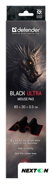 Коврик для стола Defender Black Ultra - Изображение №8 — Интернет-магазин Nexton