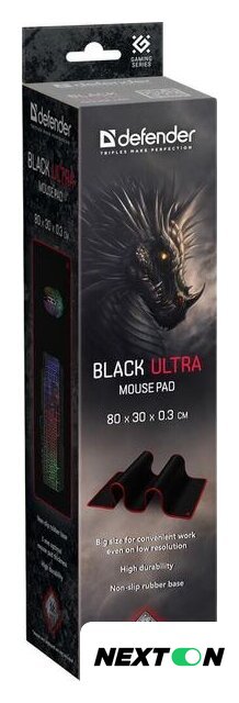 Коврик для стола Defender Black Ultra - Изображение №7 — Интернет-магазин Nexton