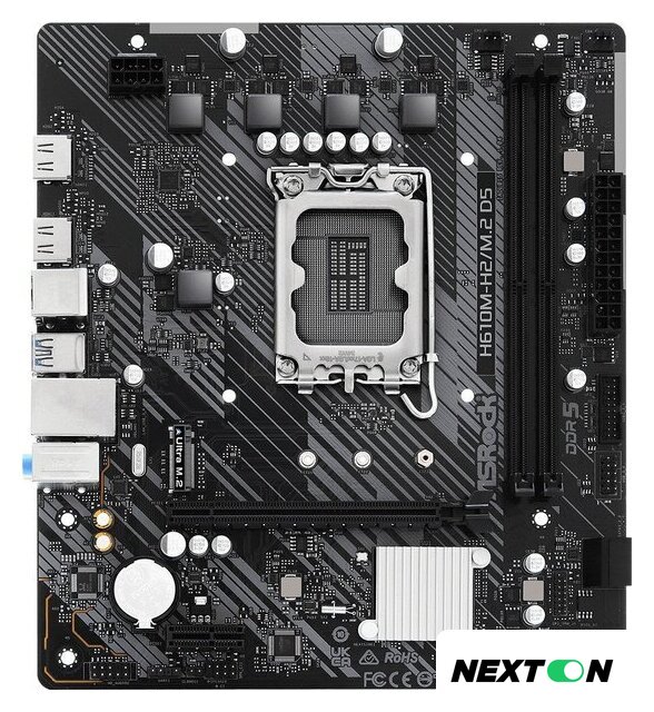 Материнская плата ASRock H610M-H2/M.2 D5 - Изображение №1 — Интернет-магазин Nexton
