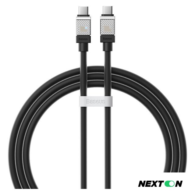 Кабель Baseus CoolPlay Series USB Type-C - USB Type-C (1 м, черный) - Изображение №1 — Интернет-магазин Nexton