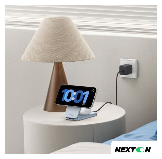 Беспроводное зарядное Ugreen W756 55963 (голубой) - Изображение №2 — Интернет-магазин Nexton