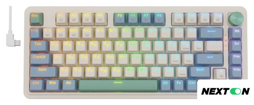 Клавиатура Redragon Ucal Pro (бежевый/зеленый) - Изображение №1 — Интернет-магазин Nexton