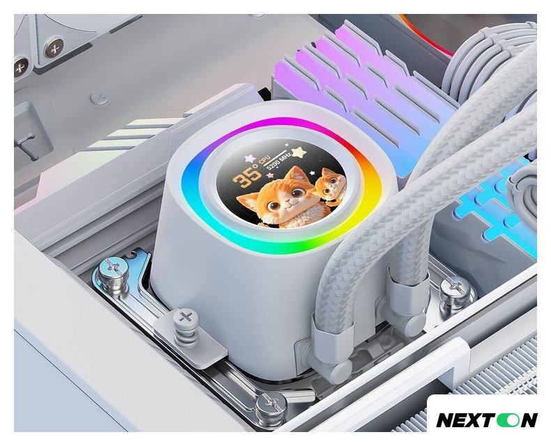 Система жидкостного охлаждения для процессора ID-Cooling FX240 LCD White - Изображение №14 — Интернет-магазин Nexton