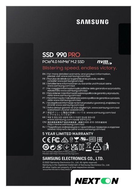 SSD Samsung 990 Pro 1TB MZ-V9P1T0BW - Изображение №7 — Интернет-магазин Nexton