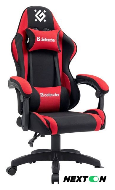 Игровое (геймерское) кресло Defender Expert (черный/красный) - Изображение №1 — Интернет-магазин Nexton