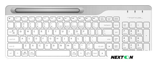 Клавиатура A4Tech Fstyler FBK25 (белый/серый) - Изображение №1 — Интернет-магазин Nexton