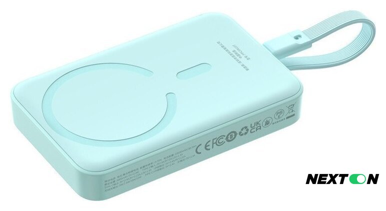Внешний аккумулятор Baseus Magnetic Fast Charge Power Bank Type-C Edition 30W 10000mAh (мятный) - Изображение №4 — Интернет-магазин Nexton