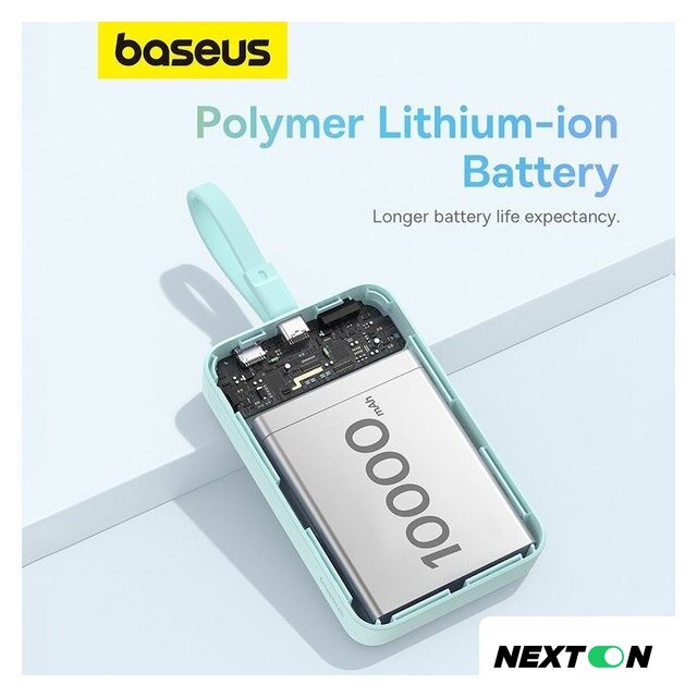 Внешний аккумулятор Baseus Magnetic Fast Charge Power Bank Type-C Edition 30W 10000mAh (мятный) - Изображение №16 — Интернет-магазин Nexton