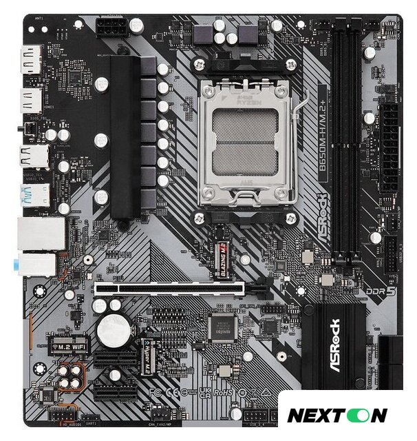 Материнская плата ASRock B650M-H/M.2+ - Изображение №2 — Интернет-магазин Nexton