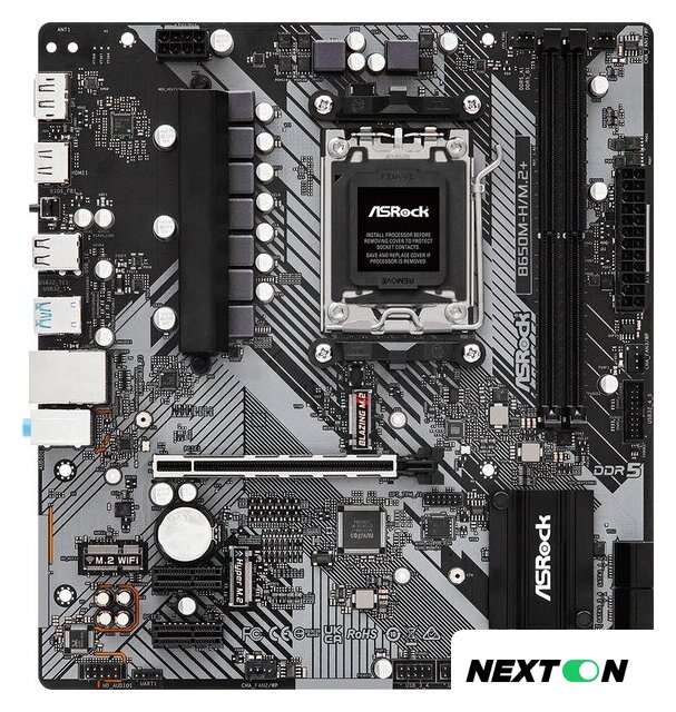 Материнская плата ASRock B650M-H/M.2+ - Изображение №1 — Интернет-магазин Nexton