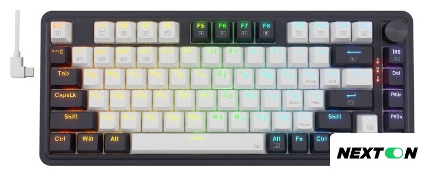 Клавиатура Redragon Ucal Pro (черный/белый) - Изображение №1 — Интернет-магазин Nexton