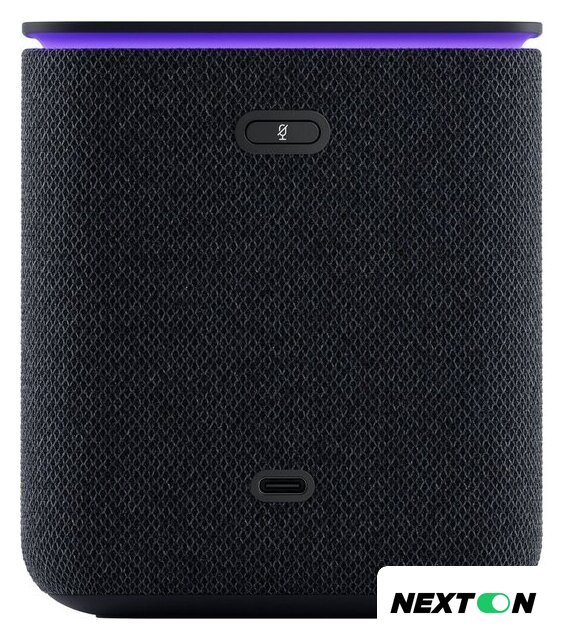 Умная колонка Яндекс Станция Миди (черный) - Изображение №3 — Интернет-магазин Nexton