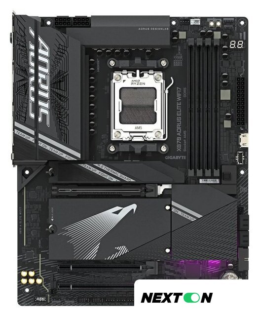 Материнская плата Gigabyte X870 Aorus Elite WiFi7 - Изображение №1 — Интернет-магазин Nexton