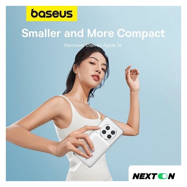 Внешний аккумулятор Baseus Magnetic Fast Charge Power Bank Type-C Edition 30W 10000mAh (белый) - Изображение №17 — Интернет-магазин Nexton