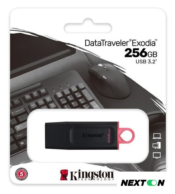 USB Flash Kingston DataTraveler Exodia 256GB - Изображение №6 — Интернет-магазин Nexton