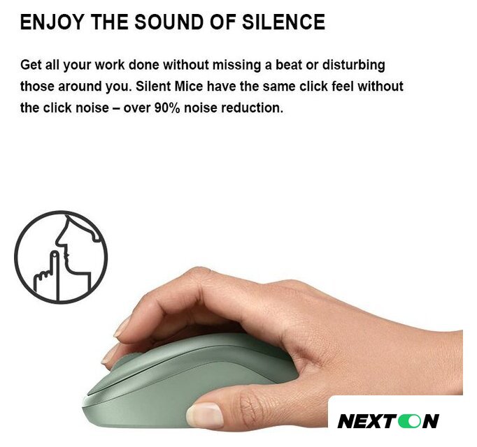 Мышь Logitech M221 (зеленый) - Изображение №5 — Интернет-магазин Nexton