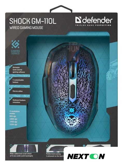 Игровая мышь Defender Shock GM-110L - Изображение №11 — Интернет-магазин Nexton
