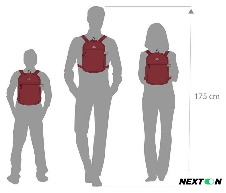 Городской рюкзак Rivacase 5422 (красный) - Изображение №18 — Интернет-магазин Nexton