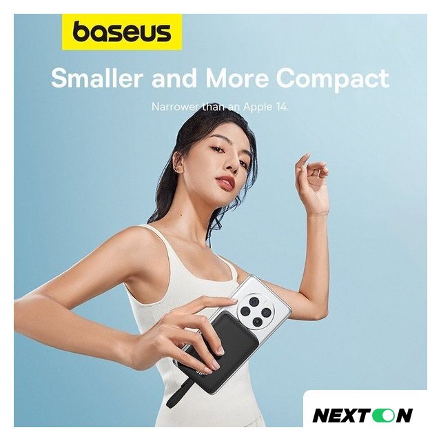 Внешний аккумулятор Baseus Magnetic Fast Charge Power Bank Type-C Edition 30W 10000mAh (черный) - Изображение №17 — Интернет-магазин Nexton