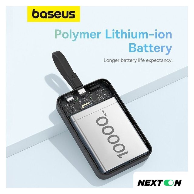 Внешний аккумулятор Baseus Magnetic Fast Charge Power Bank Type-C Edition 30W 10000mAh (черный) - Изображение №16 — Интернет-магазин Nexton